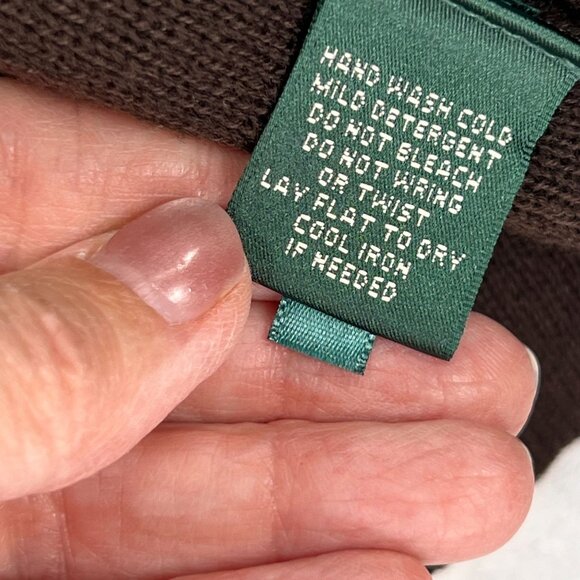 Lauren Ralph Lauren Cardigan Sweater Jacket Nordic Full Zip Pockets Wool Blend - Picture 8 of 14